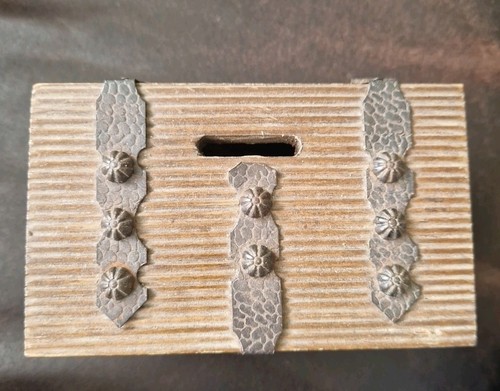 Vintage wooden money - vintage, box