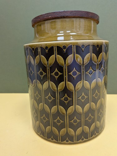 Hornsea pottery large canister - hornsea,