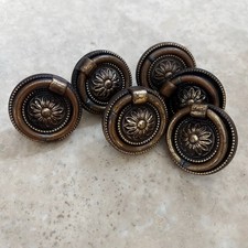 6 VINTAGE ANTIQUE?SMALL BRASS