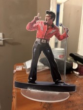 Acrylic elvis figure and - 2-d,