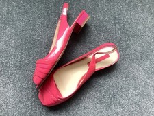 ROBERTO VIANNI, Peep Toe Shoes, Pink Patent Leather, size 40 EU