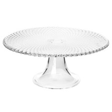 Glass Cake Stand Karo 28 cm