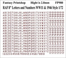 RAF Serial Numbers and Letters