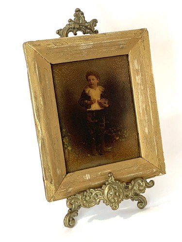 Antique framed crystoleum - framed,