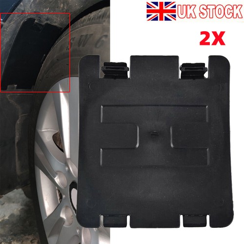 Black wheel arch flap - 2x,
