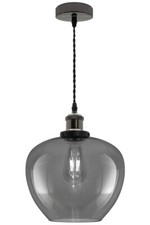 Vintage Smoked Glass Shade