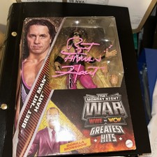 WWF/WWE Signed Bret Hitman Hart Figure.