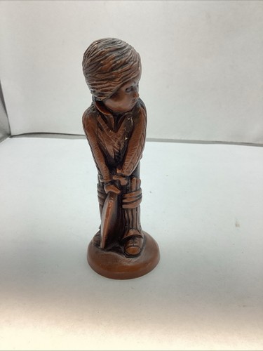 Carved resin cricket batter - resin,