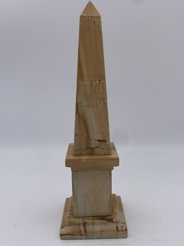 Vtg onyx marble obelisk solid - obelisk,