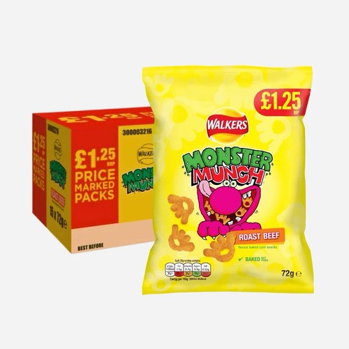Monster munch crisps - munch, roast