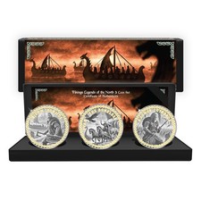Viking Legends of the North Limited Edition 3 Coin Collectible Box Set 2025