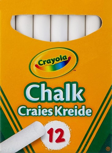 Crayola white chalk 12ct - crayola,