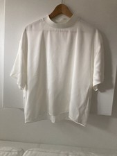 ZARA Rib- Neck T-Shirt in Off