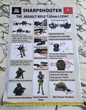 Military British ARMY Sharpshooter Poster A3 Poster Print