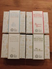 2017 Full Set Of 4 Silver Proof Beatrix Potter Silver Proof 50p Coins. Quality.