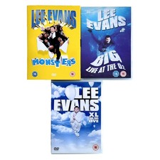 Lee Evans DVD Bundle x3 Comedy - Monsters, Big, XL Live Tour