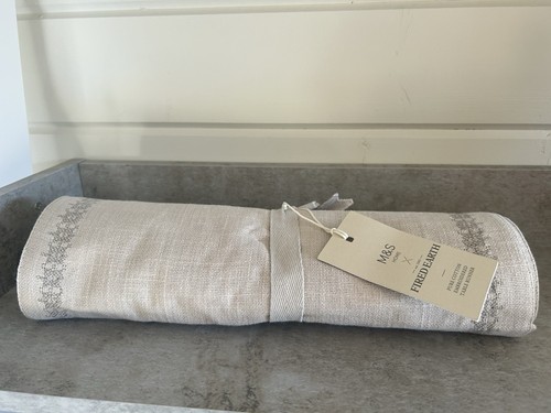 Cotton with linen table - with,