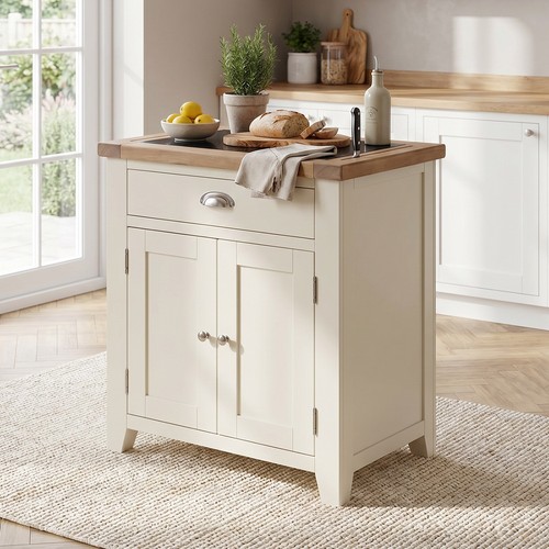 Kitchen island with granite - island,