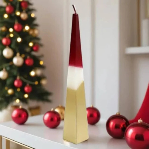 33cm christmas pyramid candle - 33cm,