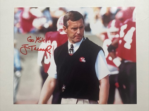 Jim tressel autographed 8x10 - autographed,