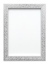 Flat Bright Mirror effect  Mosaic Picture Photo Poster frame A4 A3  Silver