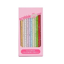 12 SCENTED COLOURING PINK GIRL