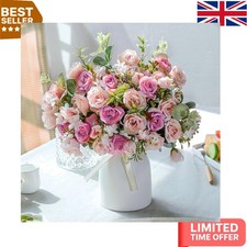 Pink Silk Rose Arrangement