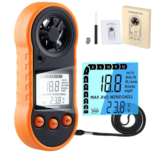Digital anemometer handheld - digital, anemometer,handheld