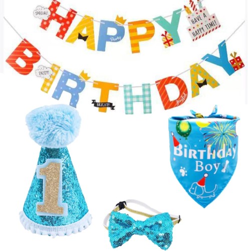 Dog 1st birthday - 1st, bandana