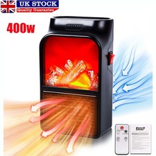 Plug In Wall Heater Portable Mini Electric Heater Fan Space Warmer with Remote