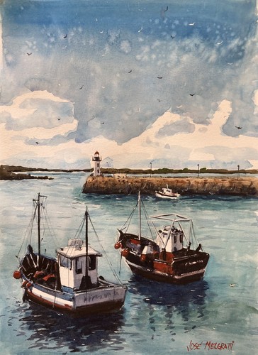 Watercolor original painting - original,