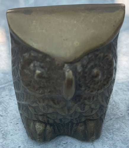 Brass owl figurine inches - brass,