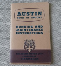 Austin Series 3 Trucks Running & Maintenance Instructions - Publication 1196/B