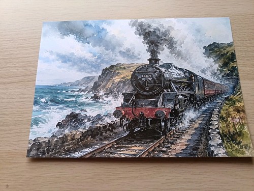 Steam train coastal railway - train,
