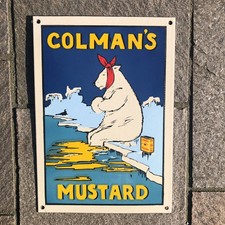 Colmans Mustard Enamel Sign