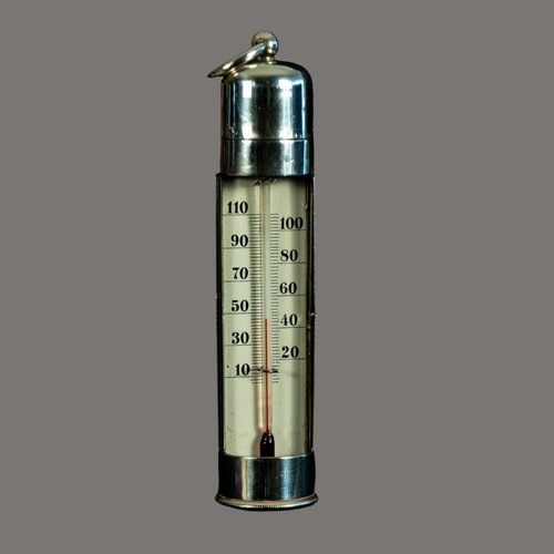 Thermometer solid silver - thermometer,,
