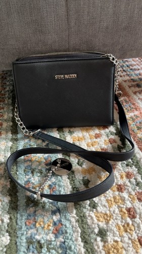 Steve madden black crossbody - black,
