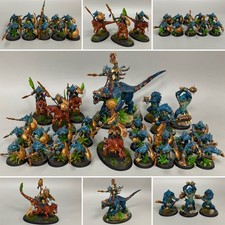 1 LIZARDMEN SERAPHON ARMY/FORCE WARHAMMER AOS PAINTED SAURUS KROXIGOR OLDBLOOD