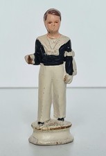 Painted Plaster Figure Young