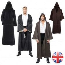 Hooded Robe Star Wars Jedi Halloween Sith Knight Wizard Cloak Costume Cosplay