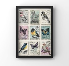  shabby chic butterfly stamp