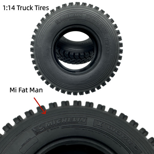 Rubber tires for tamiya 14 - for, 1/14