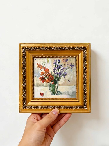 Orange red poppy and - orange-red,