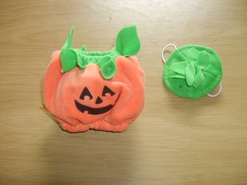 Build bear small - bear, pumpkin