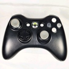 Genuine Microsoft Xbox 360 Wireless Controller/Game Pad - Black Custom Buttons