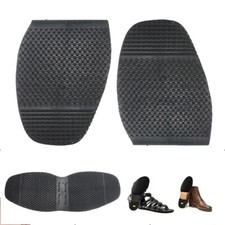 1/2Pairs Glue On Soles Shoe Repair Anti Slip Grip-rubber Pad Cushion Kit Black