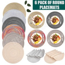 6 Pack of Round Placemats