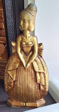 Tall Stunning Arts & Crafts Birmingham Guild Cast Iron Fireplace Companion Girl