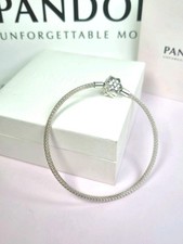 Pandora  Moments Shine Bright Star Mesh Bangle ,New With Packaging, 19cm 