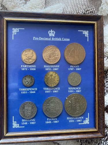 Framed pre decimal - framed, british